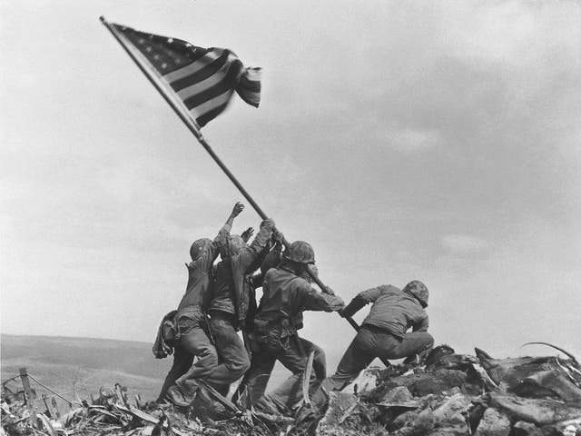 Associated Press photographer took the historic photo during the 23 February 1945 battle <em>AP</em>