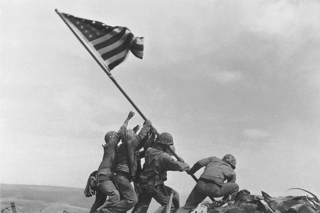 Associated Press photographer took the historic photo during the 23 February 1945 battle <em>AP</em>