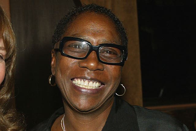 Afeni Shakur smiles at the after-party for Tupac: Resurrection at the Sunset Room in 2003 in Los Angeles.