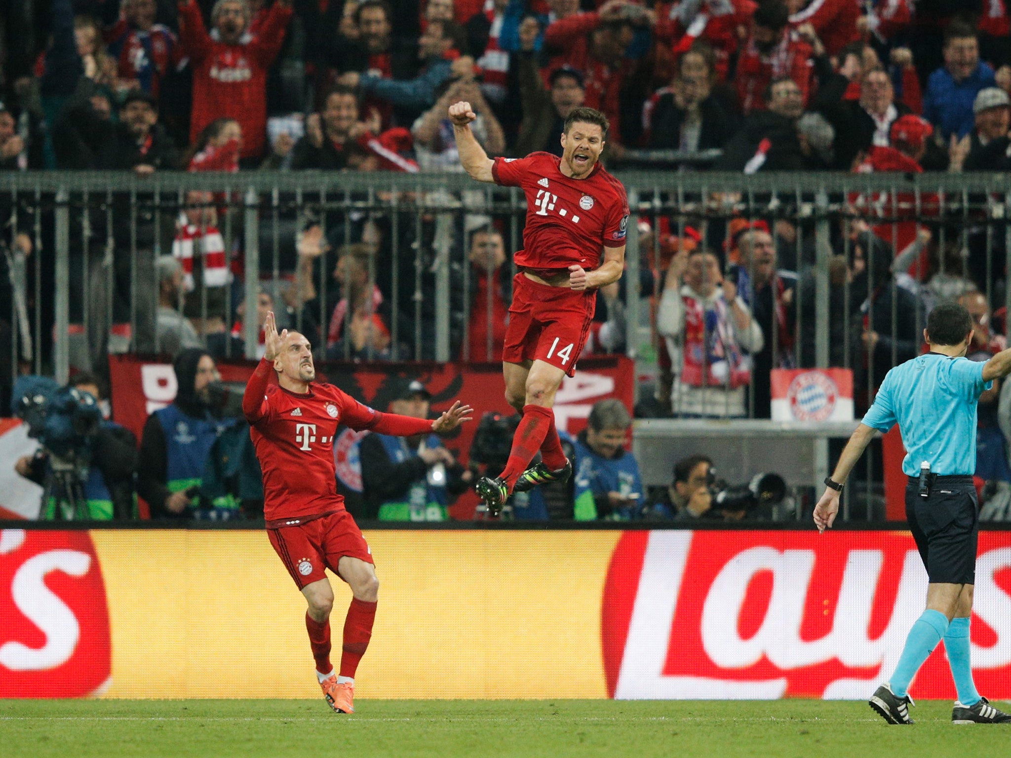 Xabi Alonso opened the scoring with a deflected free-kick