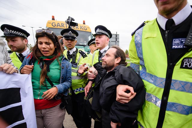The DSEI arms fair attracts a large number of protesters and an accompanying strong police presence