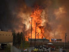 Fort McMurray wildfires: Entire population of city evacuated after being engulfed in fire