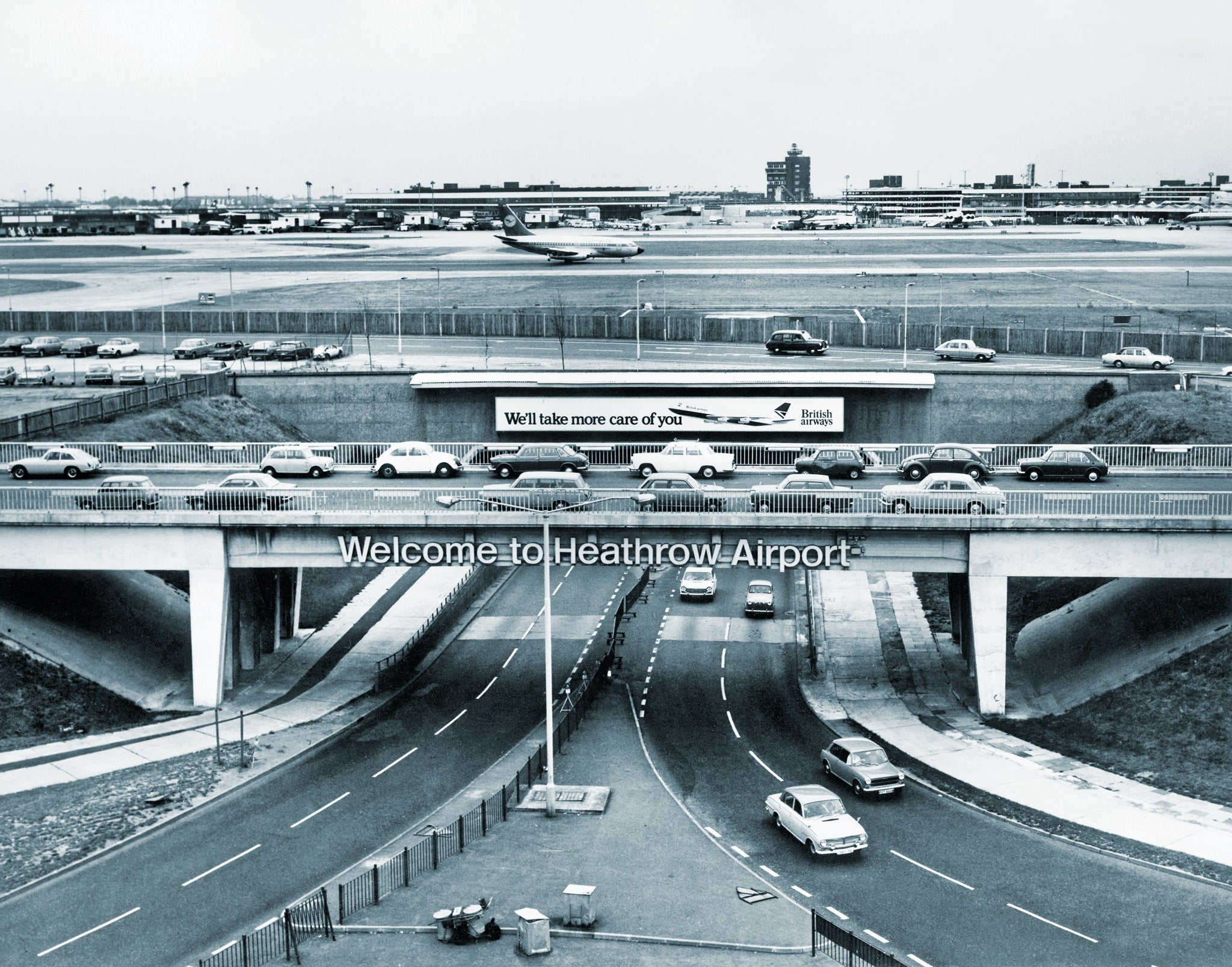The entrance to the traffic tunnel in 1974