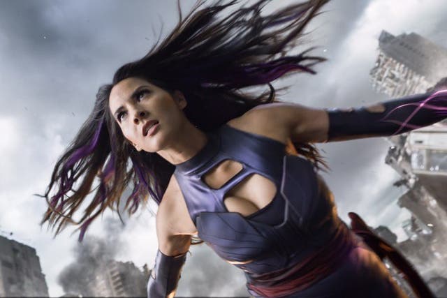 Olivia Munn as Apocalypse's sidekick Psylocke in X-Men: Apocalypse