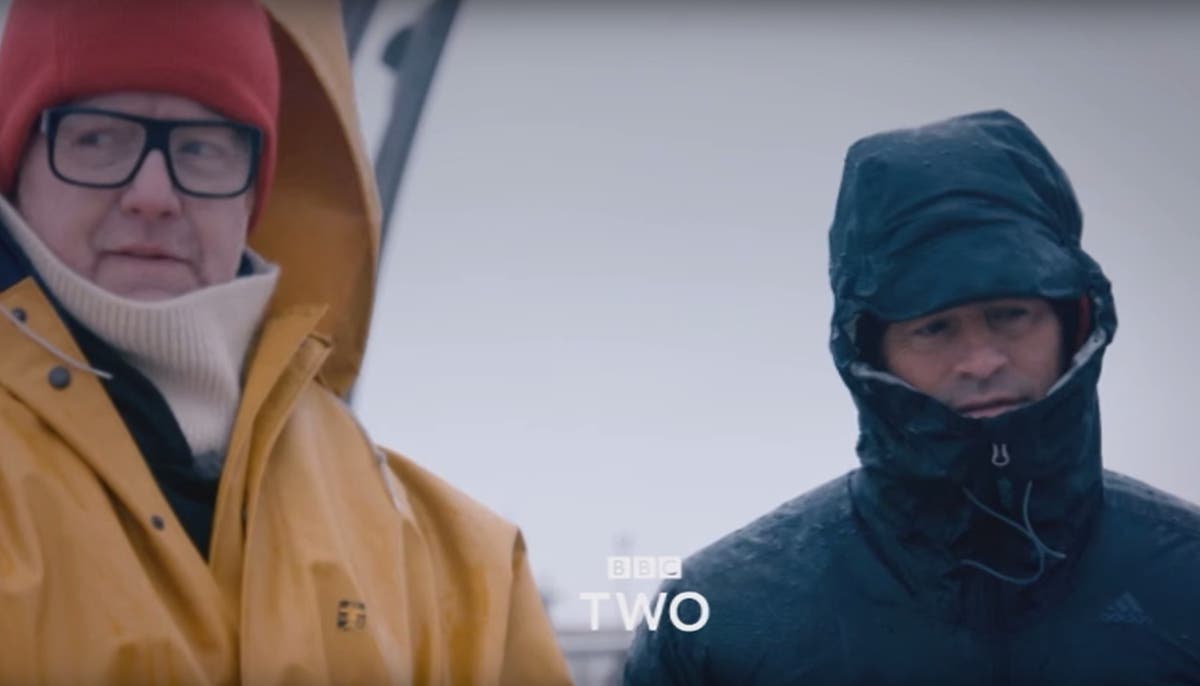 Top Gear trailer Chris Evans and Matt LeBlanc look suitably wet in new