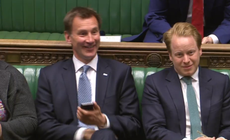 Jeremy Hunt told off for playing with phone during nurse fund debate