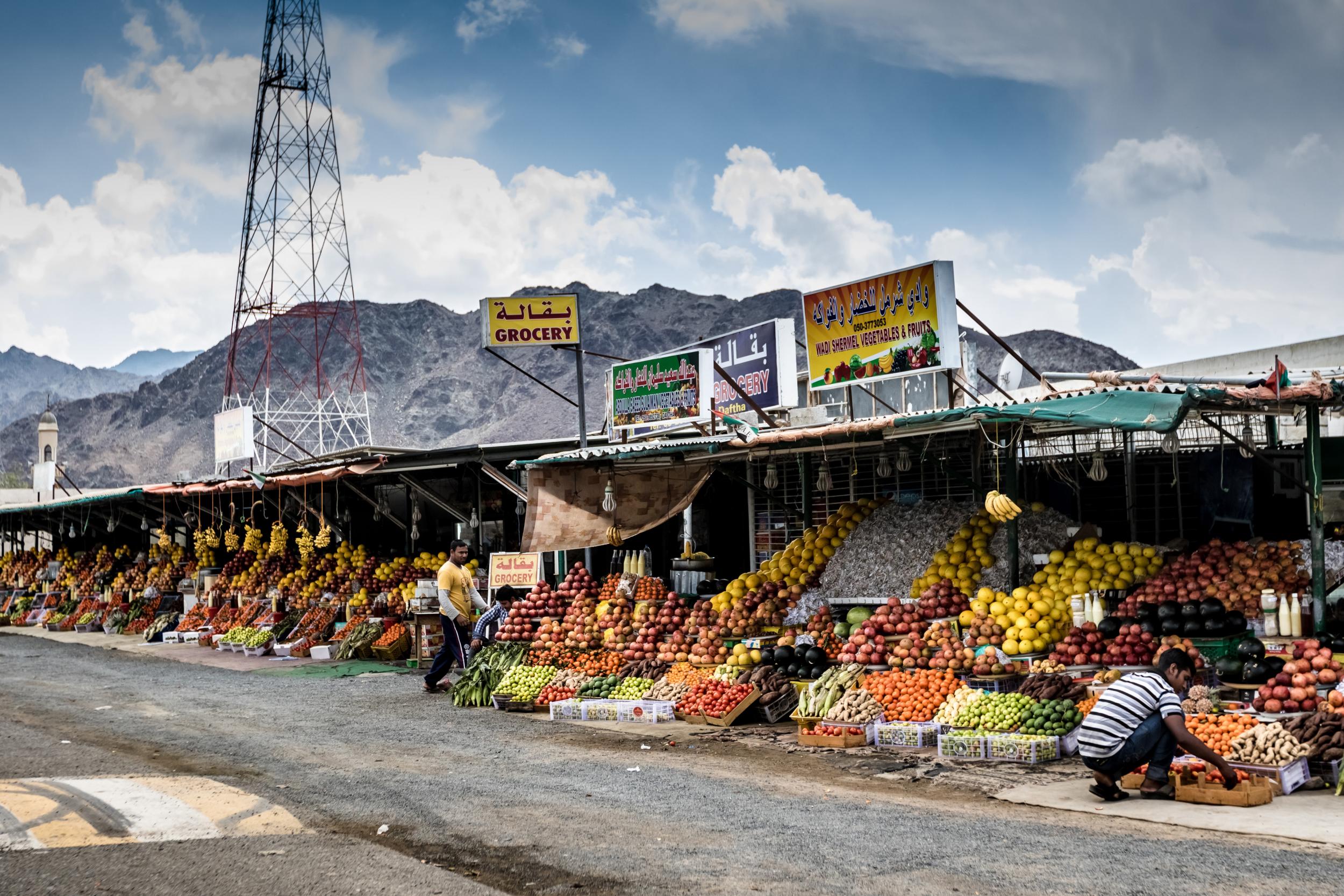 &#13;
Roadside fruit stalls&#13;