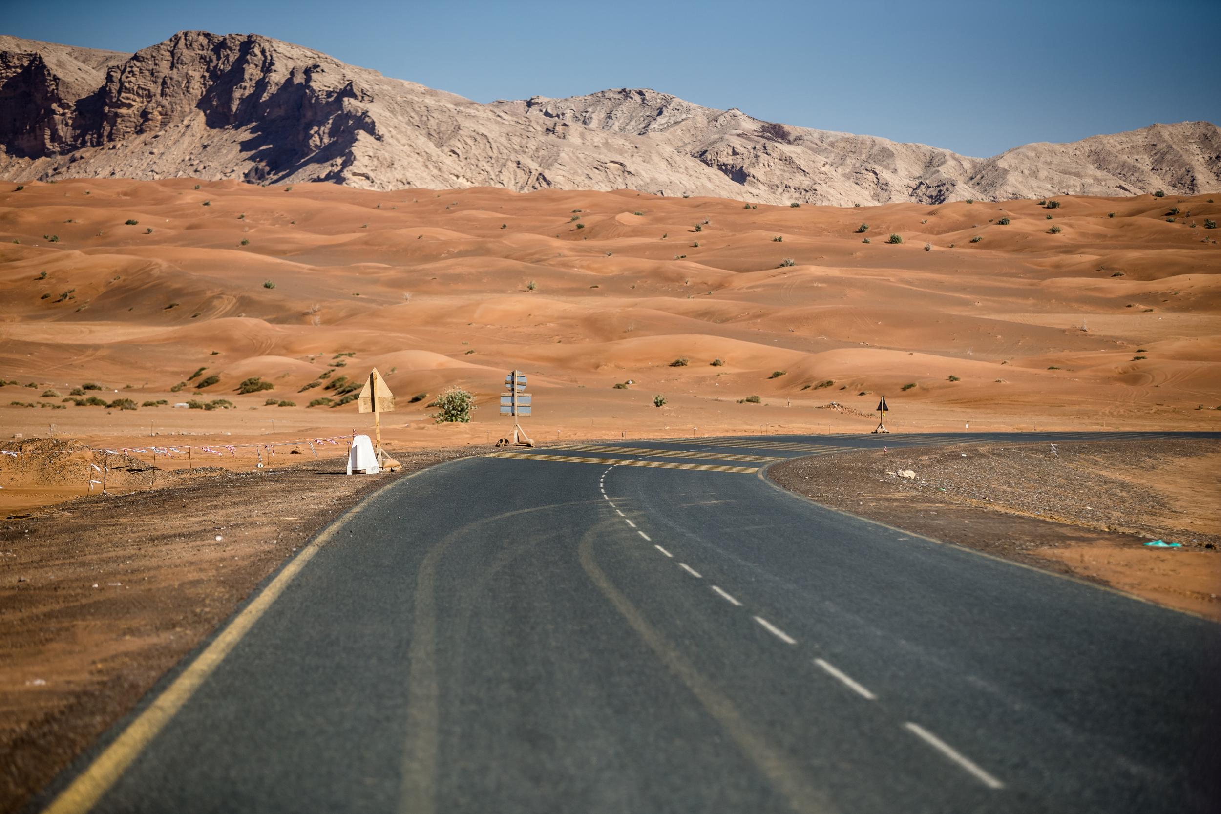 Oman's empty roads