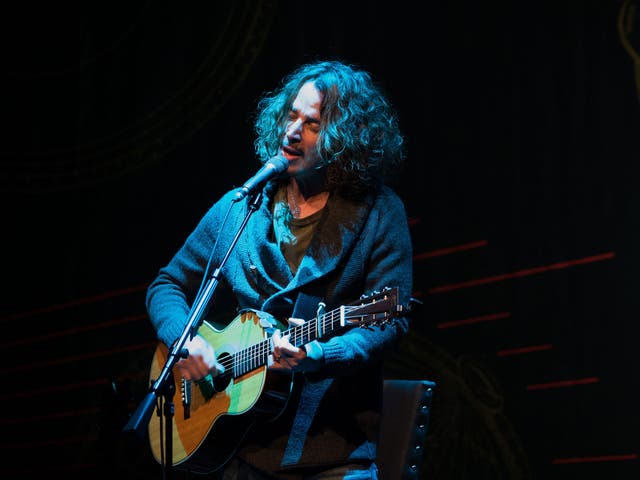 Chris Cornell performing in Stockholm, Sweden