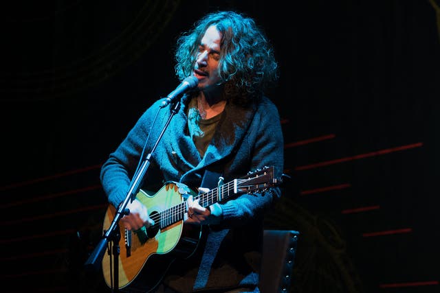 Chris Cornell performing in Stockholm, Sweden