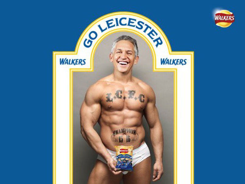 Walkers took out a full-page advert in The Sun featuring a nearly-naked Gary Lineker