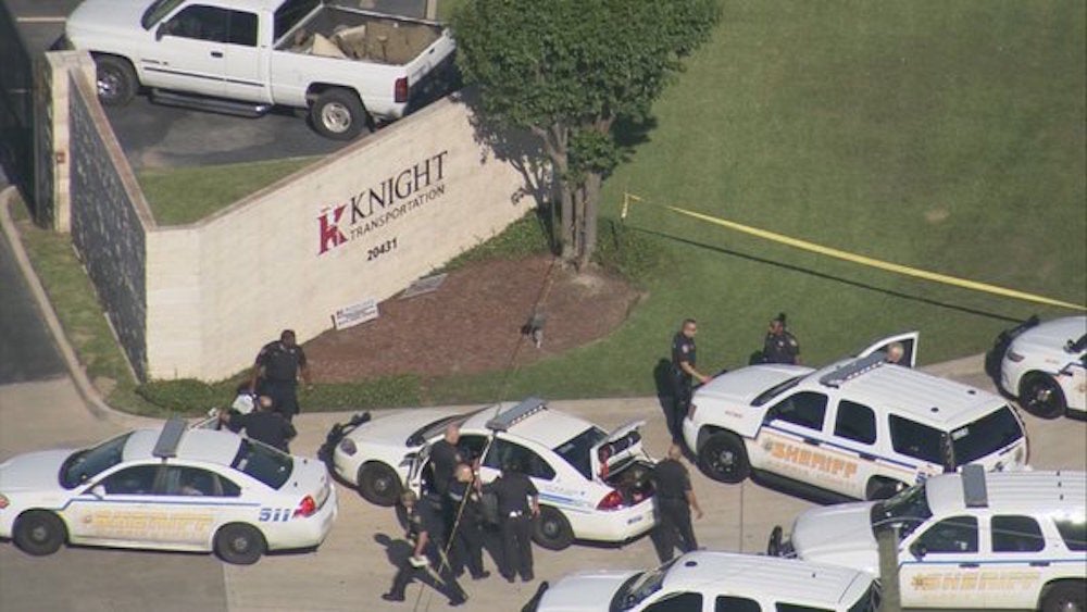 Officers responded to reports of an active shooting at Knight Transportation on Wednesday.