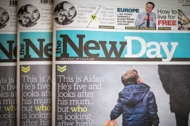 It is believed the New Day printing presses will grind to a halt after its final edition hits news stands on Friday