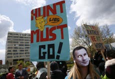 Jeremy Hunt’s departure ‘long overdue’, health experts say