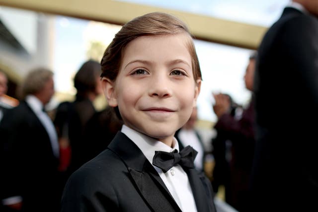 Jacob Tremblay jazzed up his suits during awards season with some Star Wars-themed socks