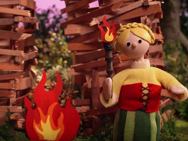 Radiohead's new video sees stop-motion puppets burn an outsider to death