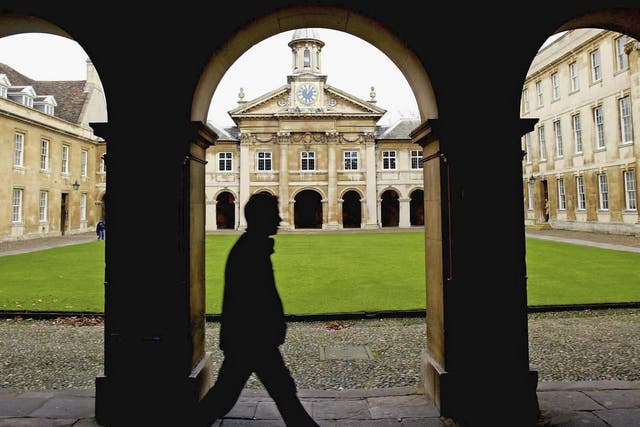 The University of Cambridge, pictured, has dropped out of the global top three for first time since 2004
