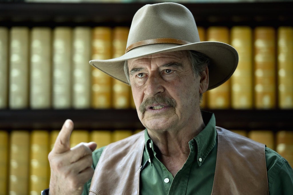 Former Mexican president Vicente Fox often uses social media to taunt Trump