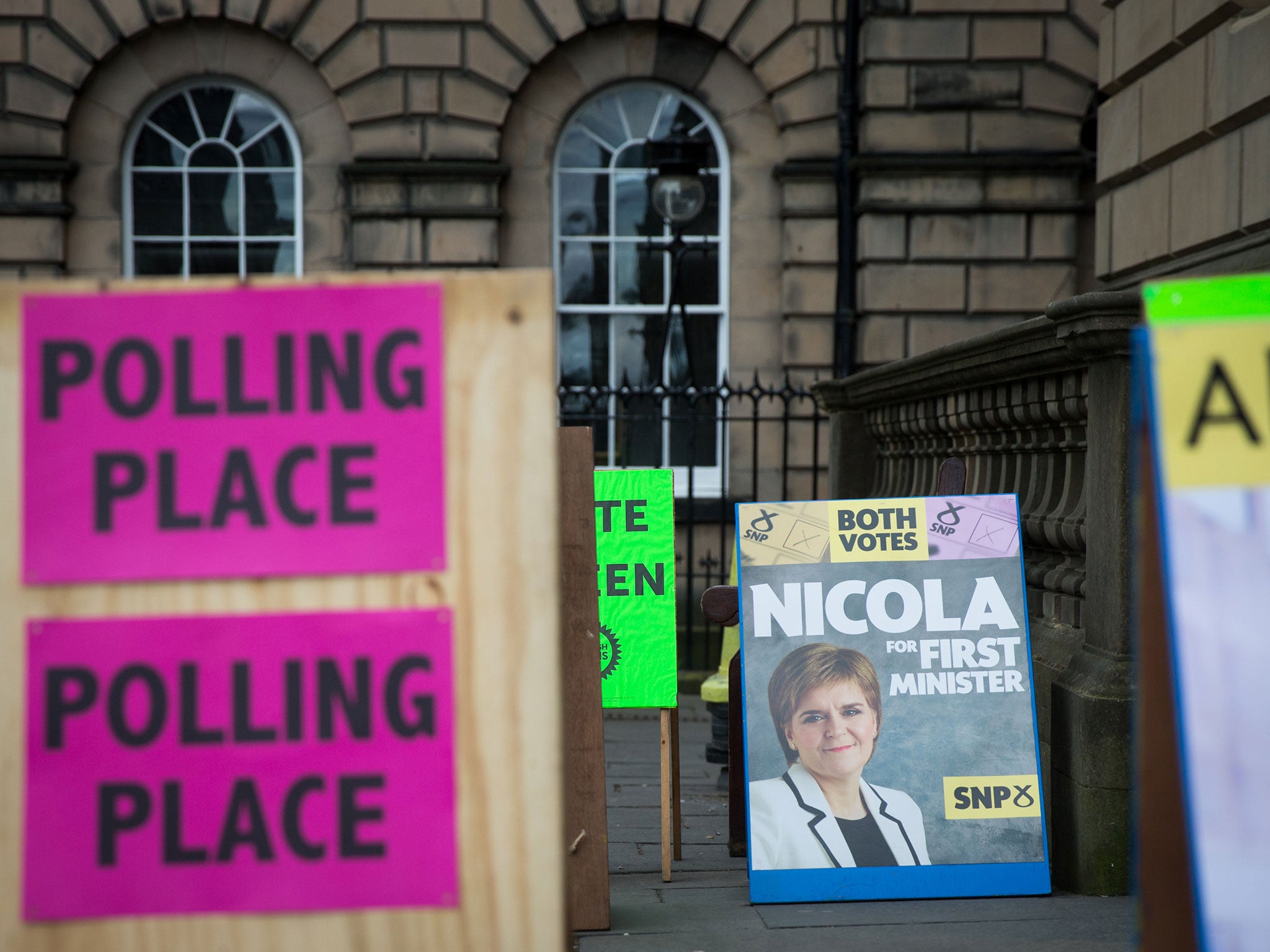 At polling stations in Edinburgh, as across the country, Nicola Sturgeon's SNP is expected to dominate the voting