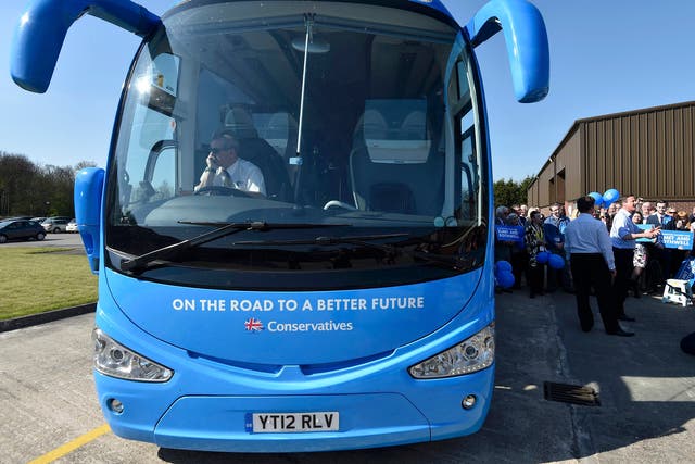 The Conservative's 'battlebus' transported young activists around the country to campaign on candidate's behalf
