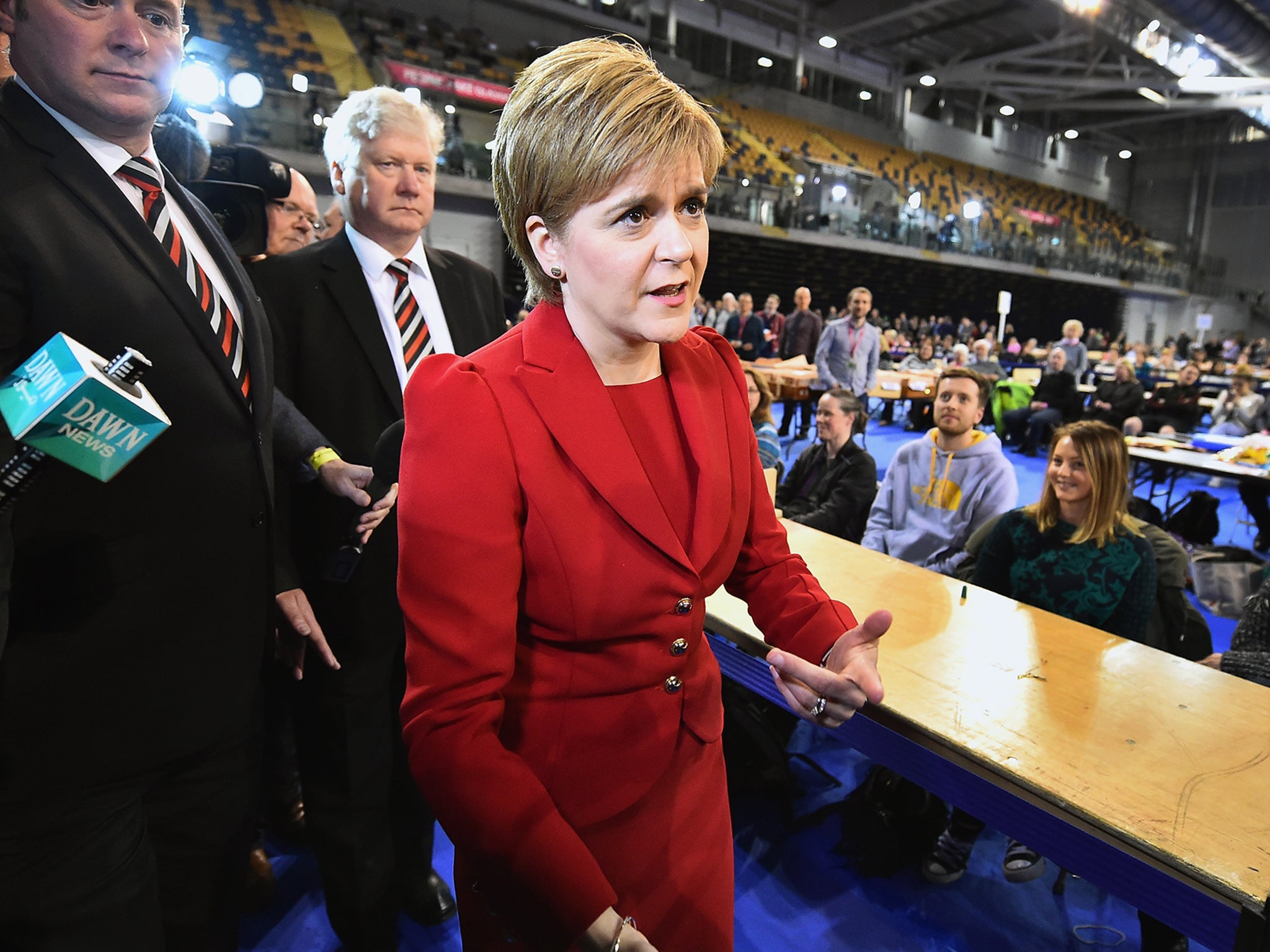 SNP leader Nicola Sturgeon told supporters that they had 'made history' with the result