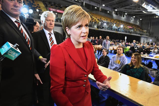 SNP leader Nicola Sturgeon told supporters that they had 'made history' with the result