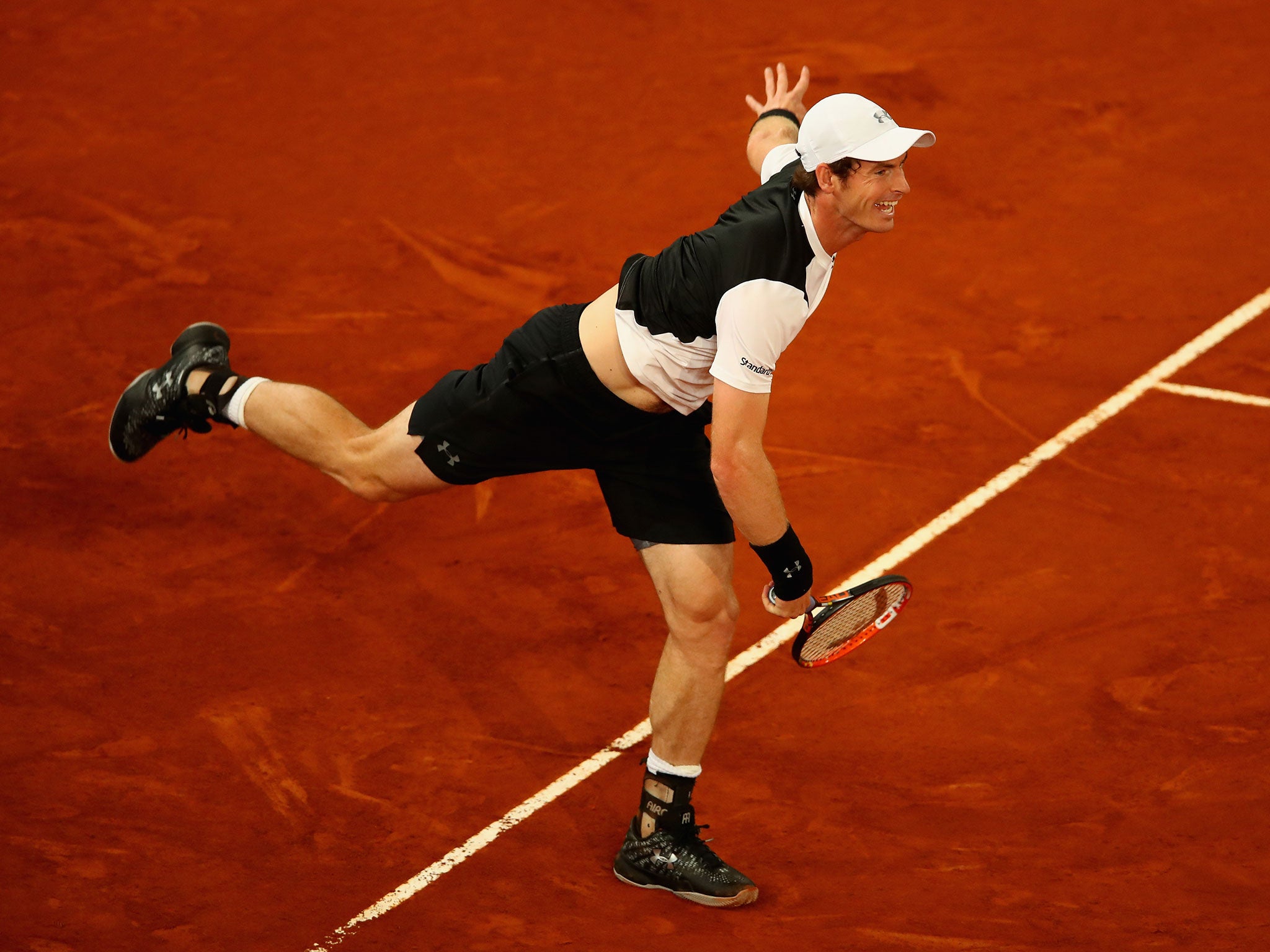 Murray in action in Madrid