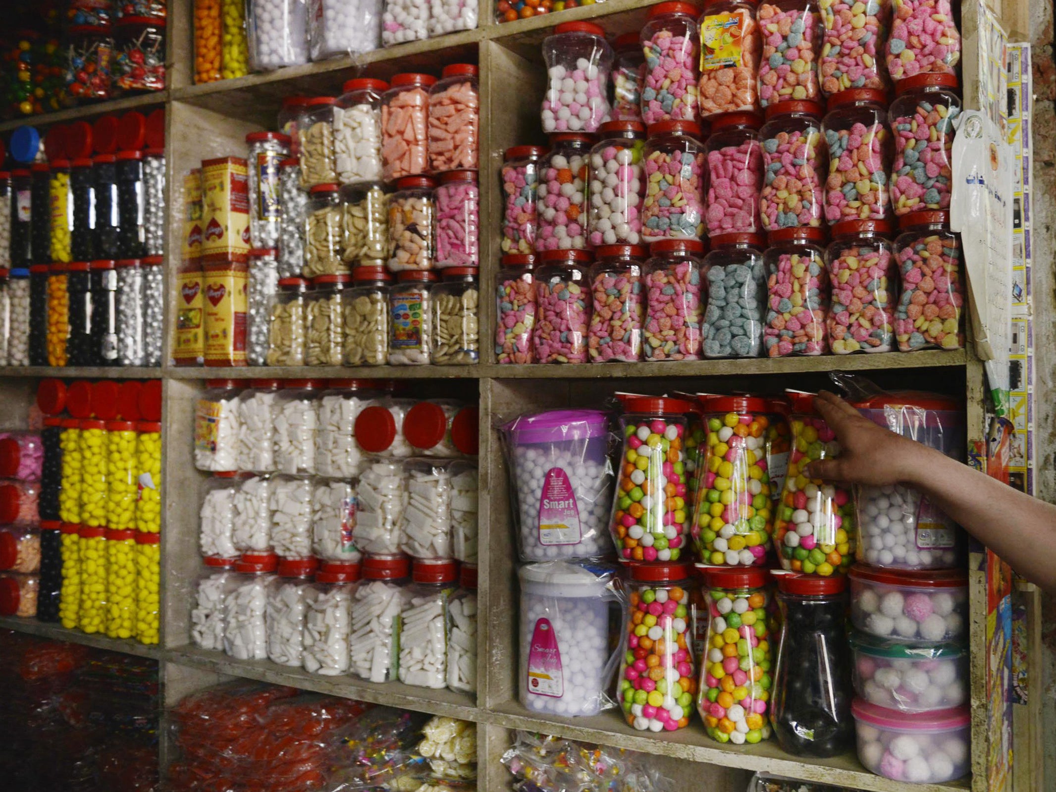 Pakistani sweets at a wholesale market