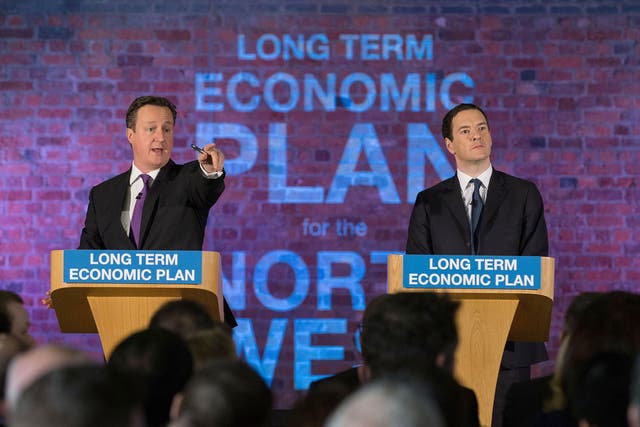 David Cameron and George Osborne said the country was "all in it together" when announcing austerity measures