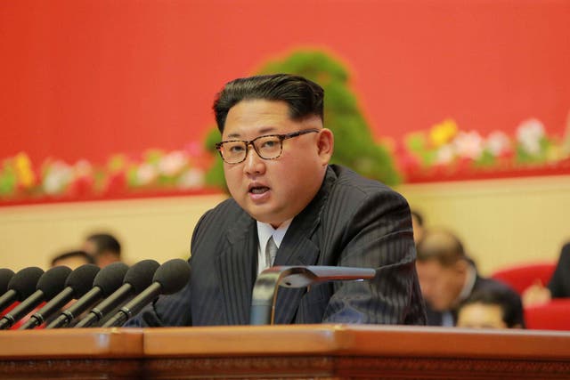 Kim Jong Un during the Workers' Party Congress in Pyongyang