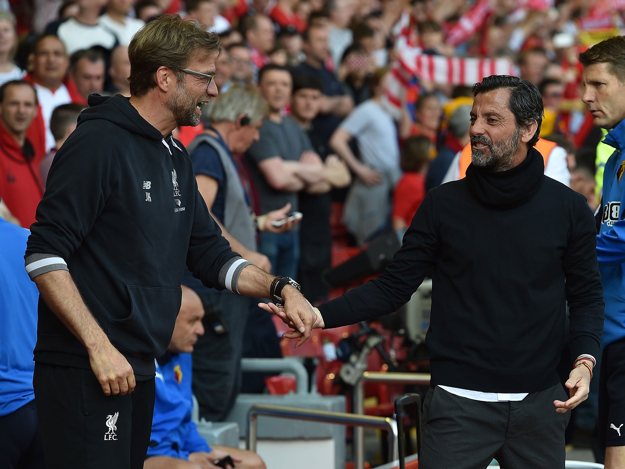 Jurgen Klopp and Quique Sanchez Flores