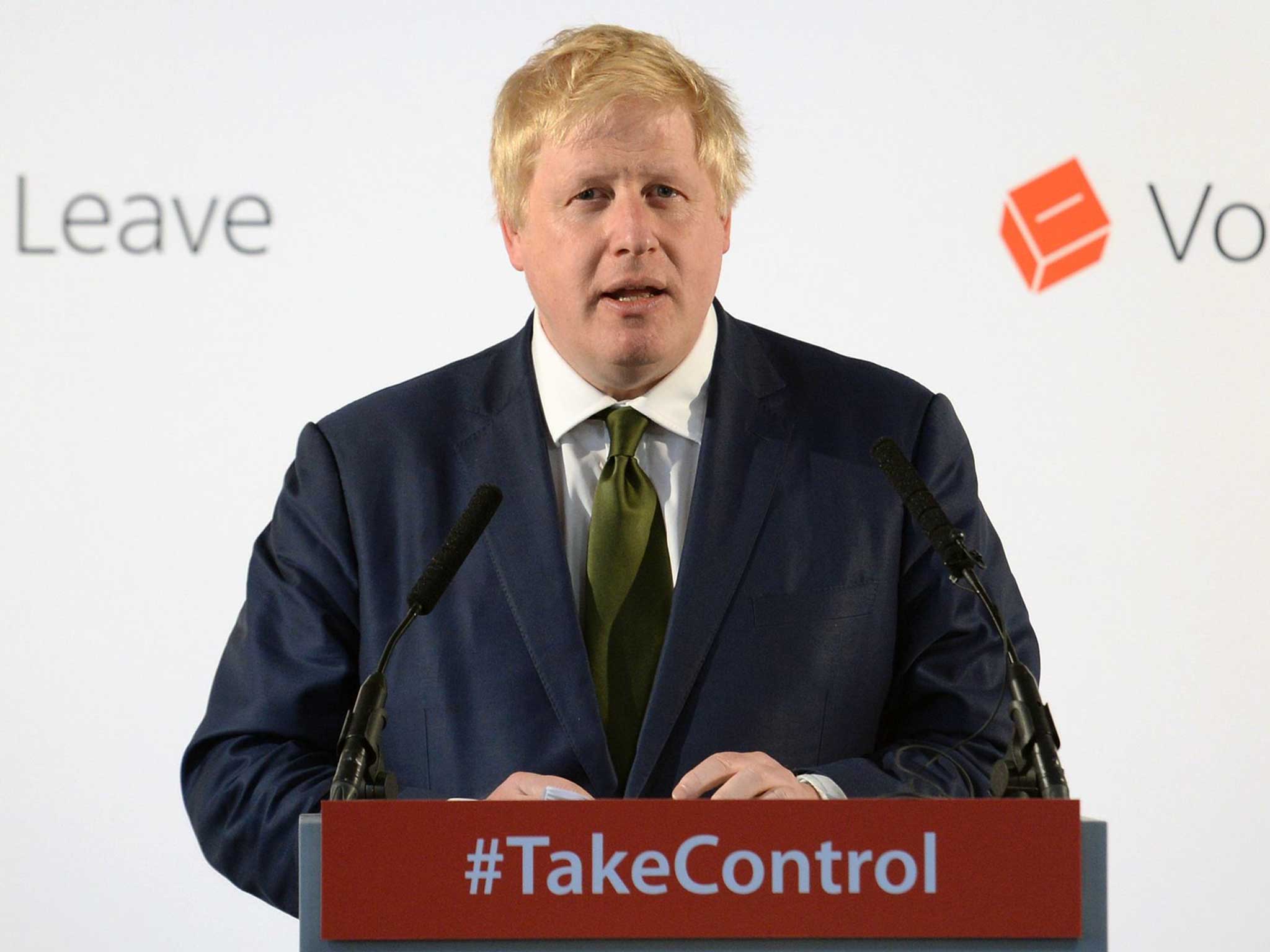 Boris Johnson outlines the case for leaving the Europeanan Union