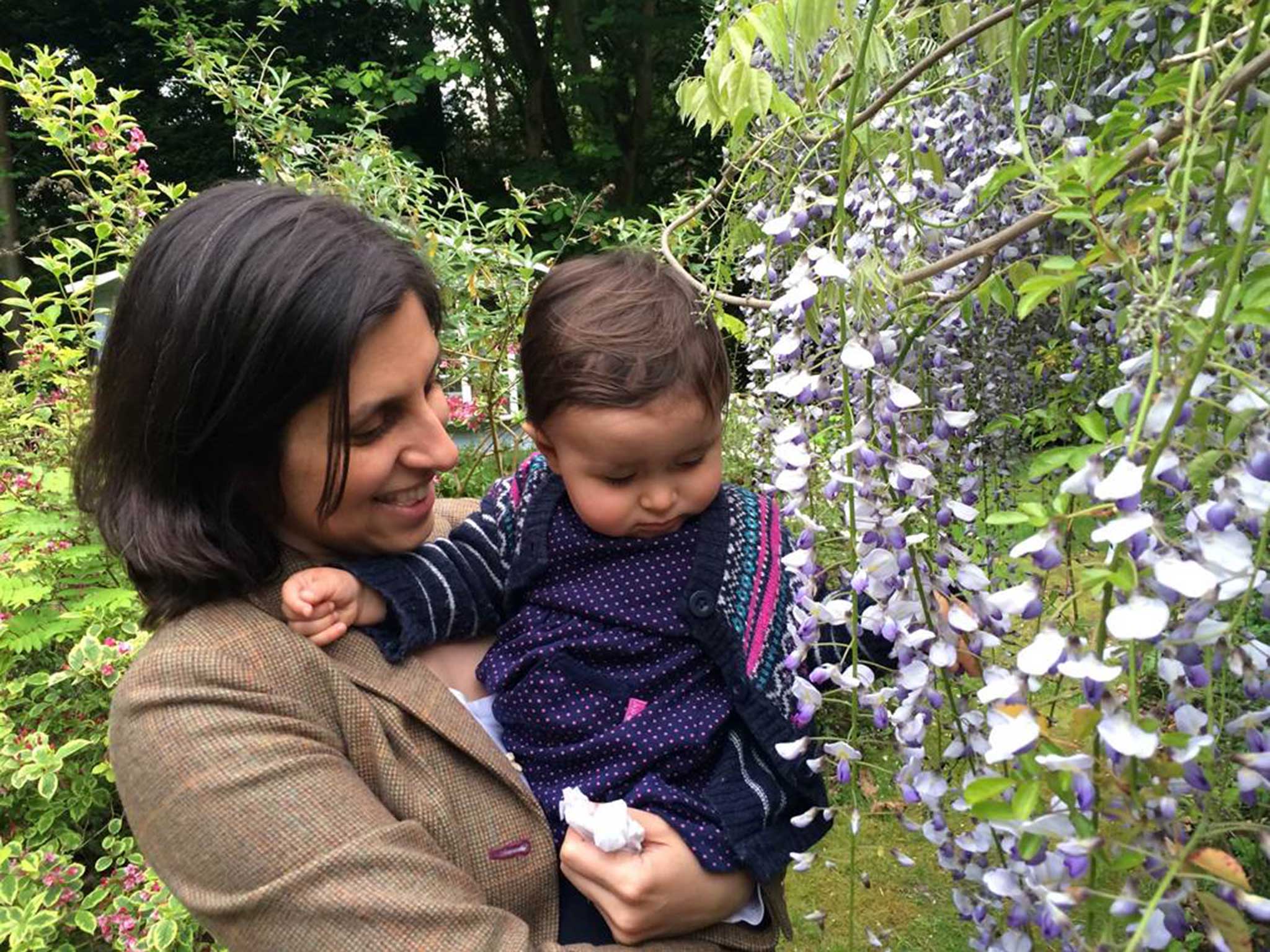 Nazanin with her daughter Gabriella before the charity worker was detained by Iranian authorities