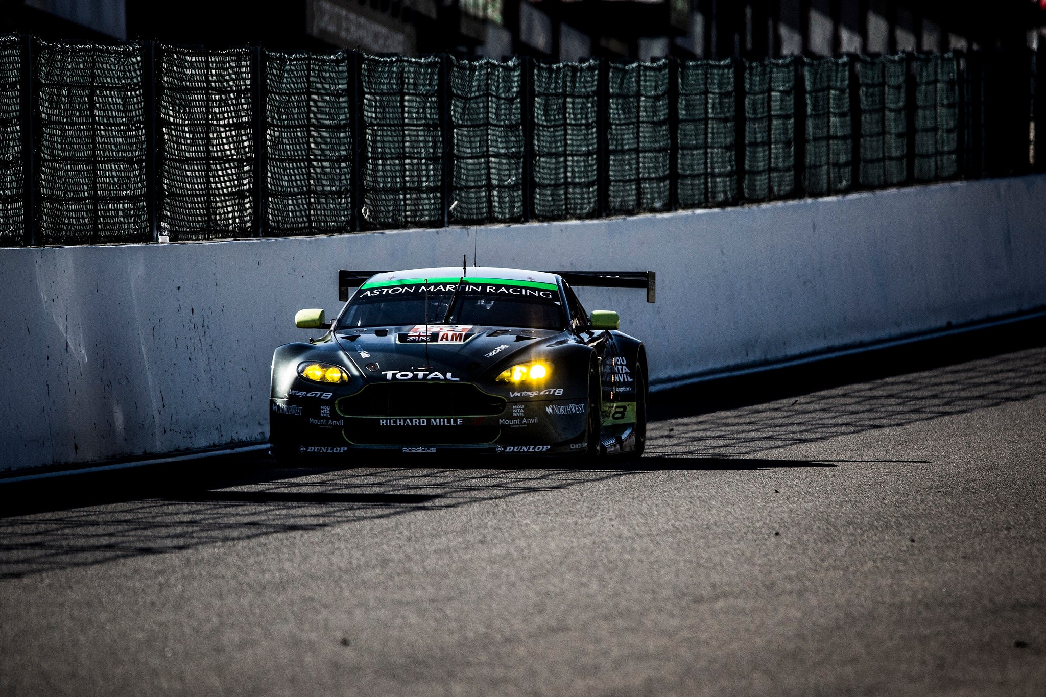 The No 98 Aston martin clinched GTE Am victory