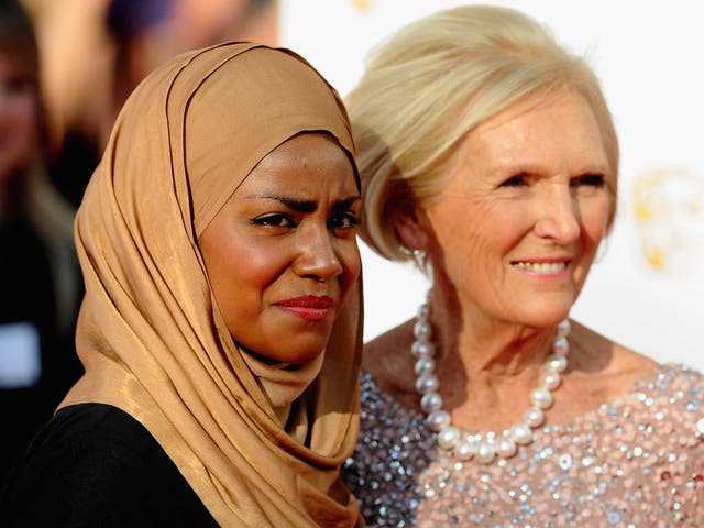 Mary Berry and Nadiya Hussain attend the House Of Fraser British Academy Television Awards 2016 at the Royal Festival Hall in London