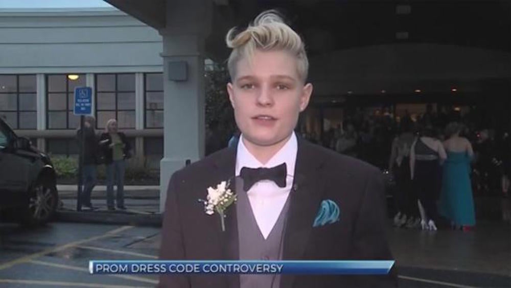 Aniya Wolf was thrown out of her school prom for wearing a suit in 2016.