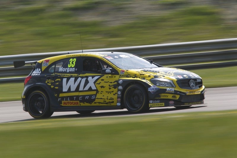 Adam Morgan clinched a race win and two thirds at Thruxton