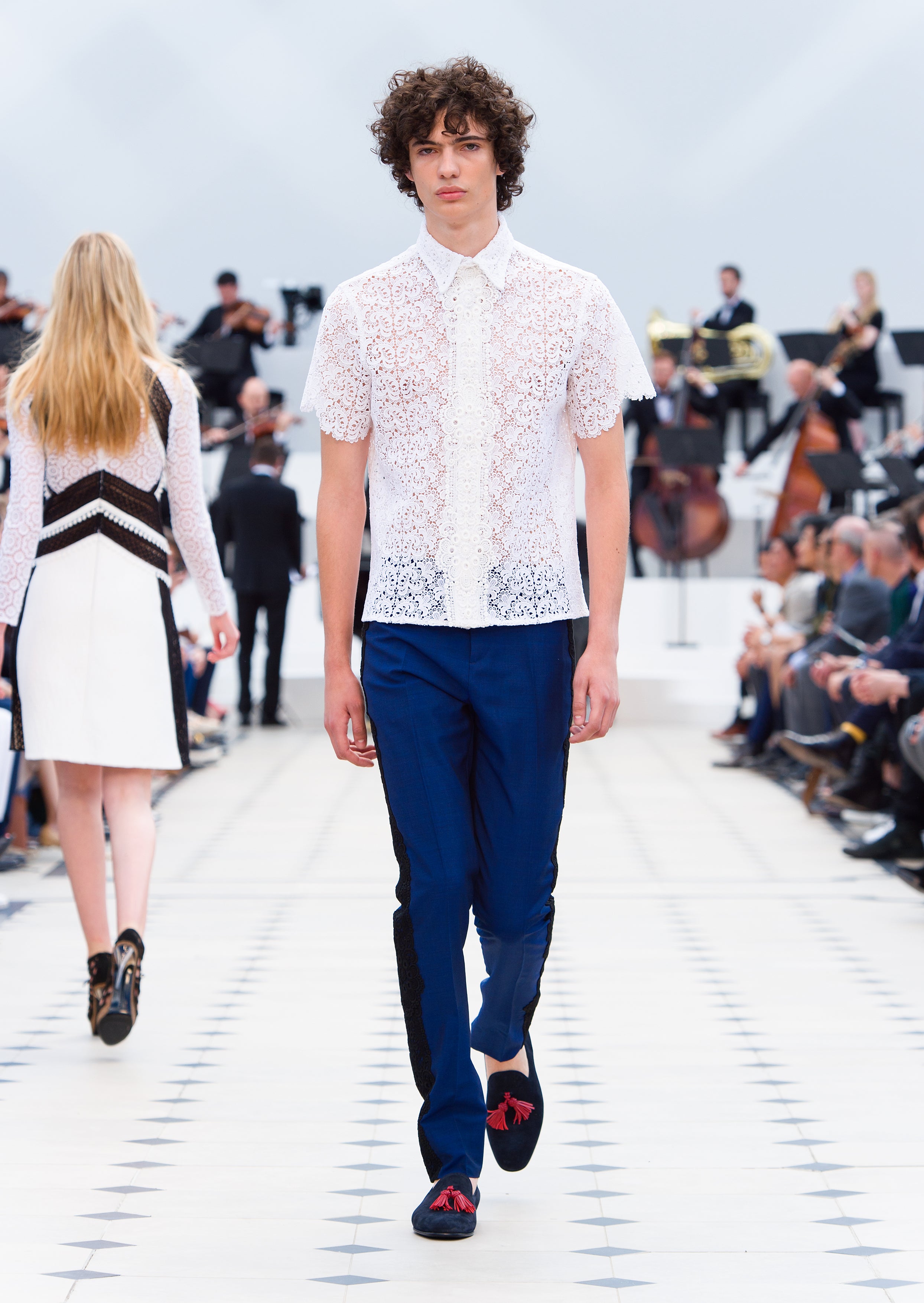 Burberry lace outlet shirt mens
