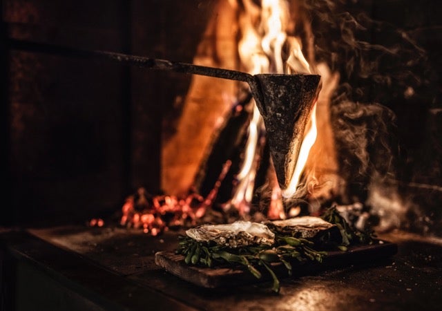 Cooking over an open flame at the Michelin-starred Ekstedt