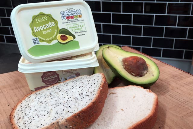 Tesco claims the product, based on ripe frozen avocados, contains less saturated fat, calories and salt when compared to butter