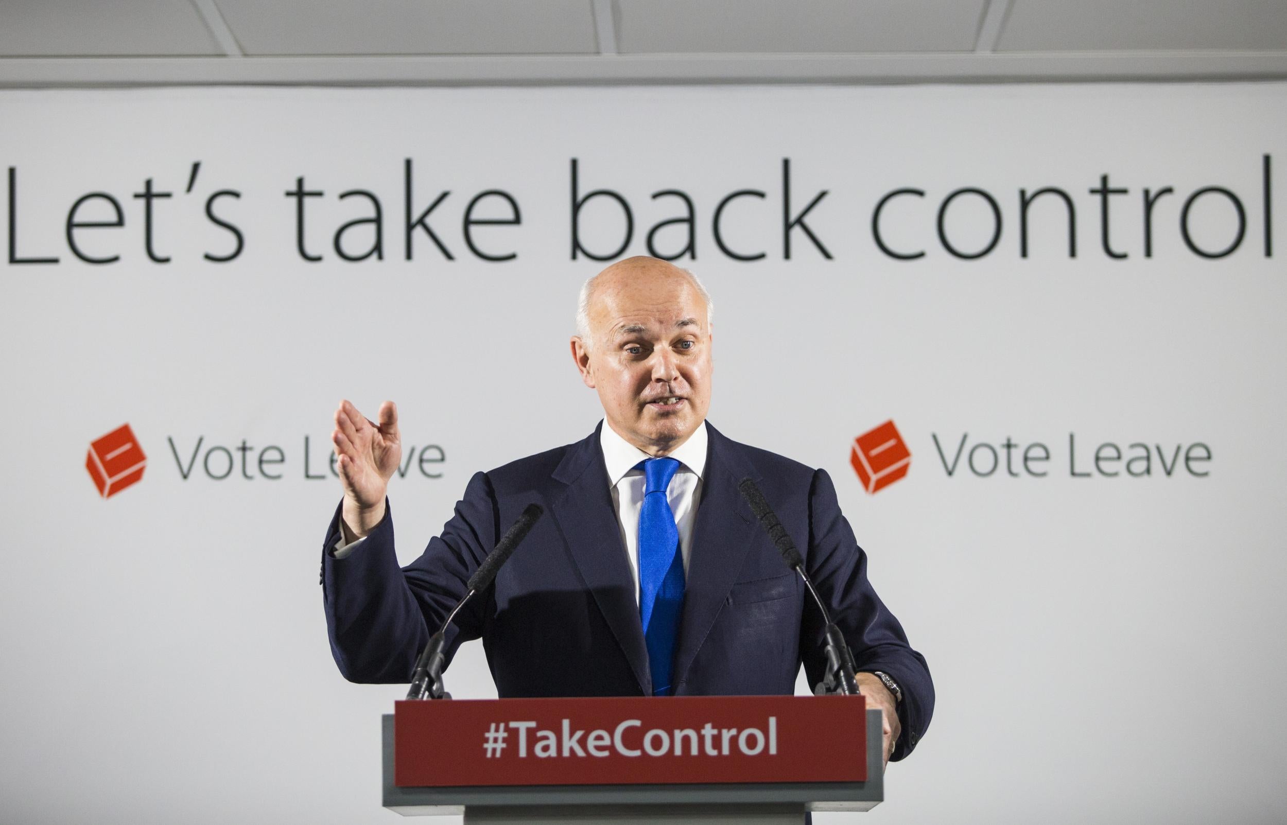 Iain Duncan Smith was a prominent Leave campaigner