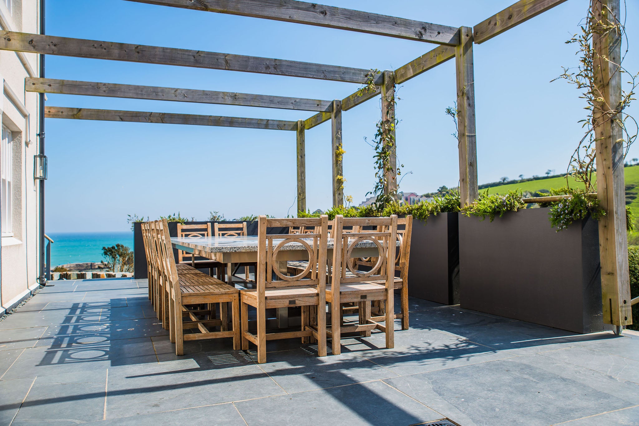 Outdoor dining area