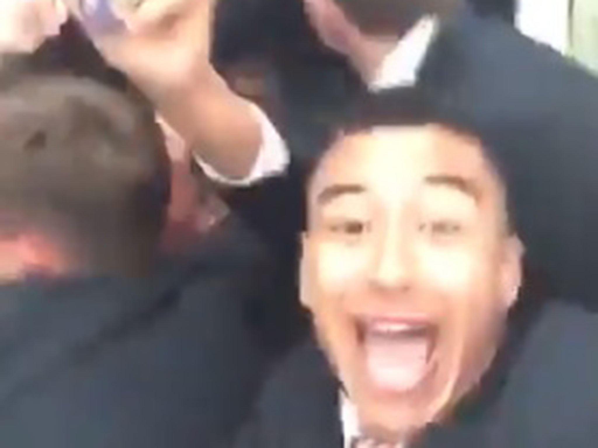 Jesse Lingard appeared to take the incident in his stride