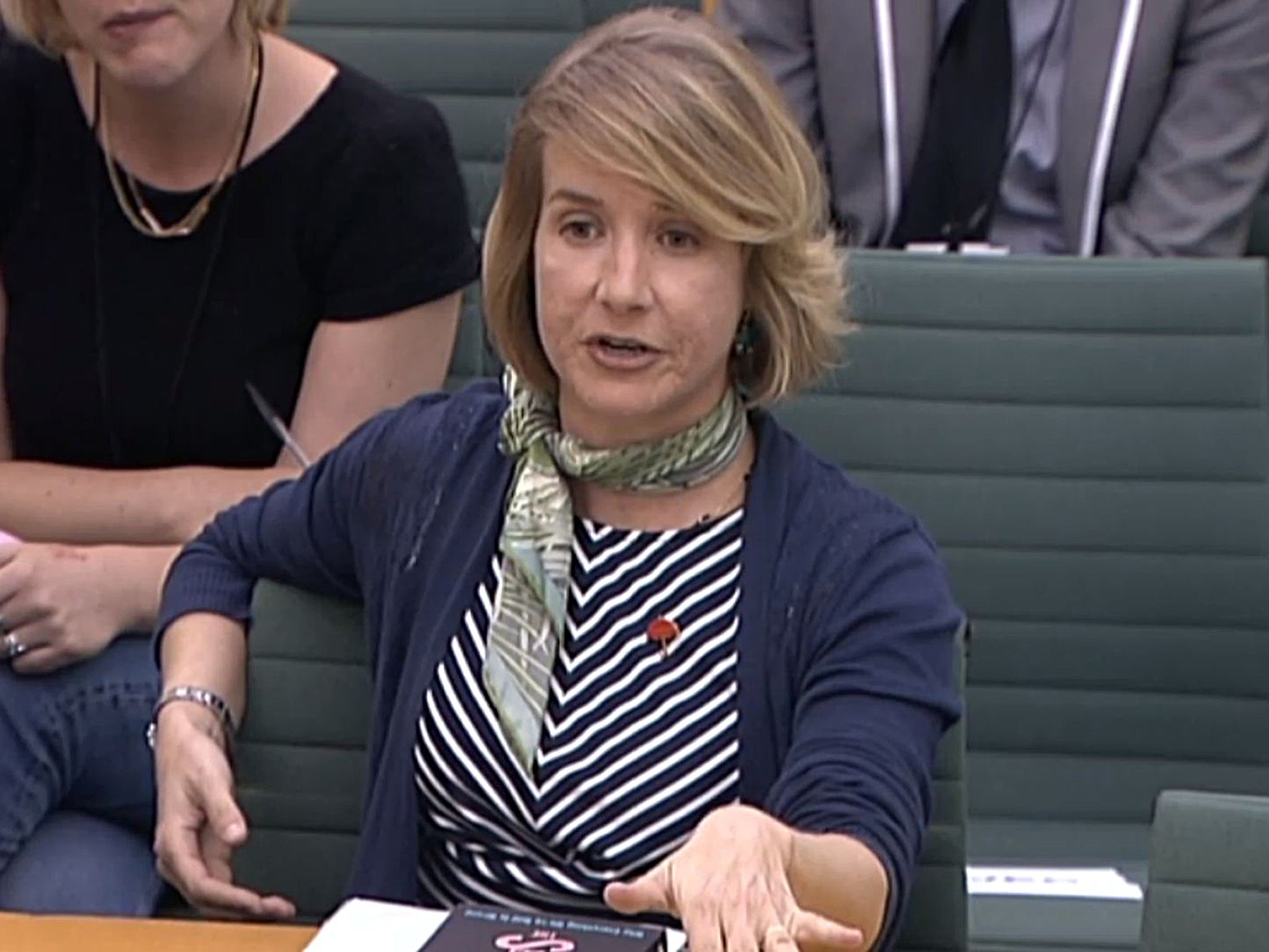 Dr Brooke Magnanti gives evidence on prostitution to the Home Affairs select committee at Portcullis House