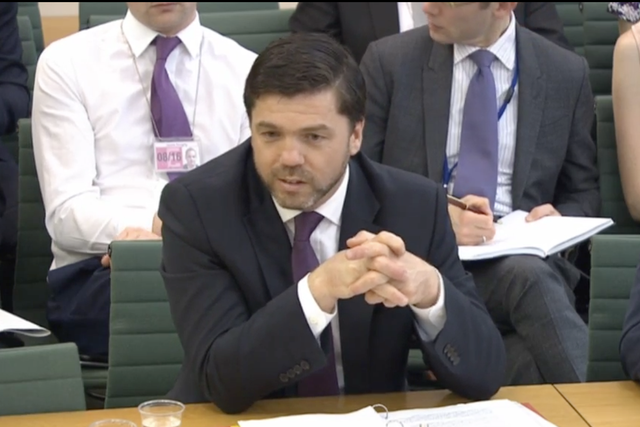 Work and Pensions Secretary Stephen Crabb appears at committee