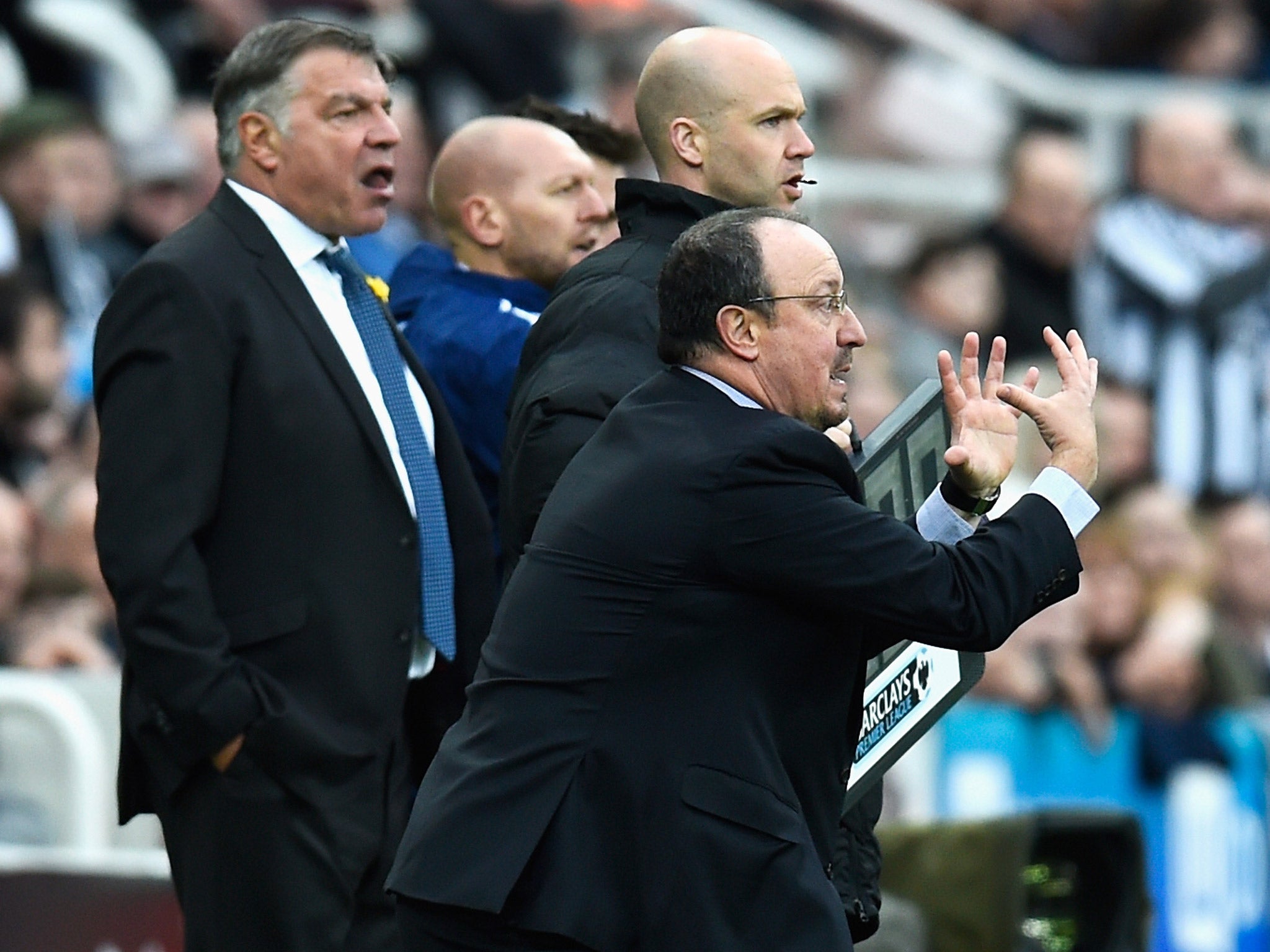 Sam Allardyce and Rafa Benitez are bidding to keep Sunderland and Newcastle respectively in the Premier League