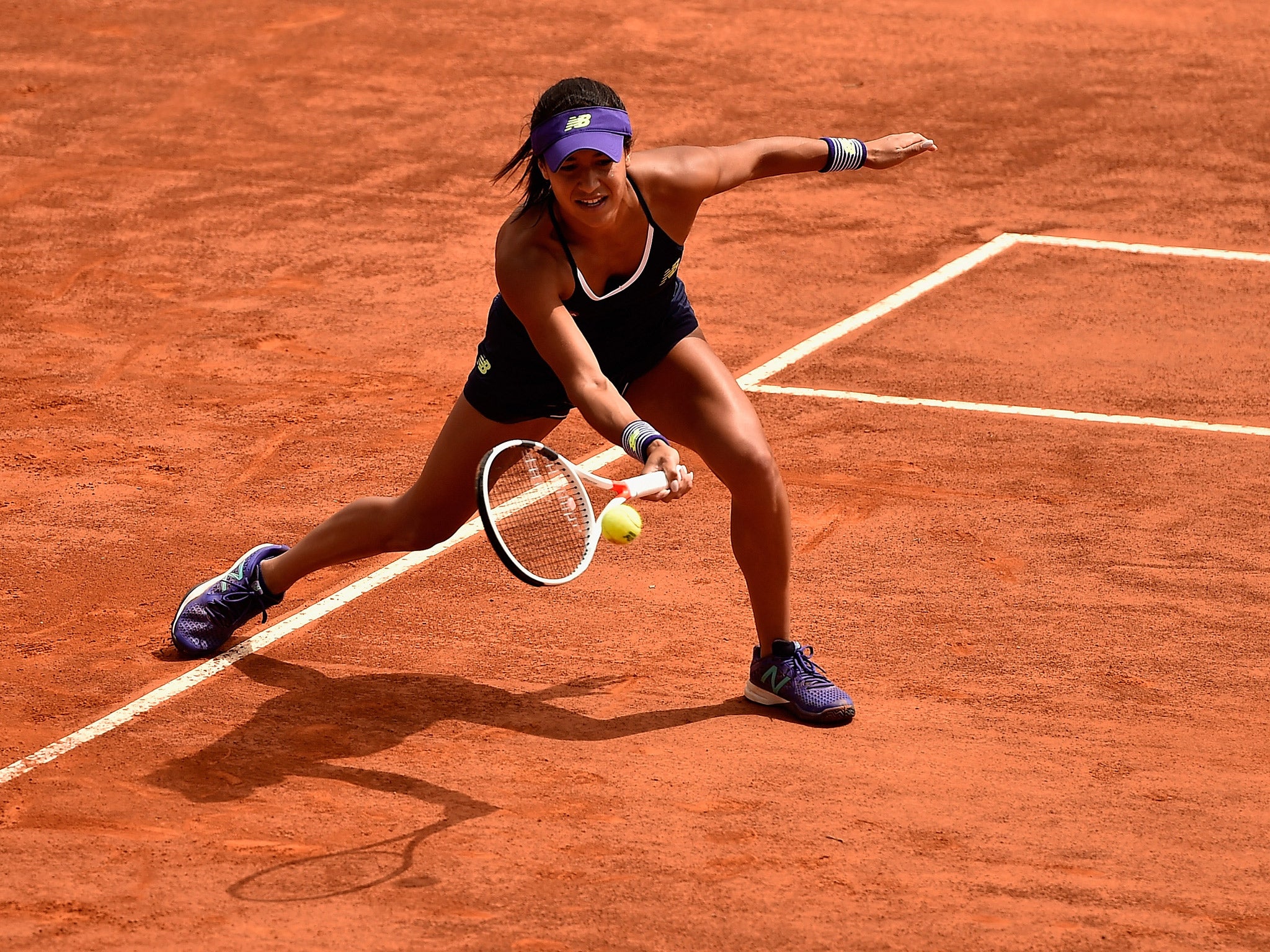 Heather Watson suffered a 6-4, 6-2 defeat by Barbora Strycova in Rome