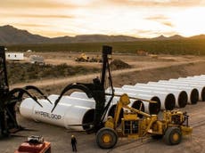 Hyperloop One to test ultra-high-speed transport technology in Las Vegas desert