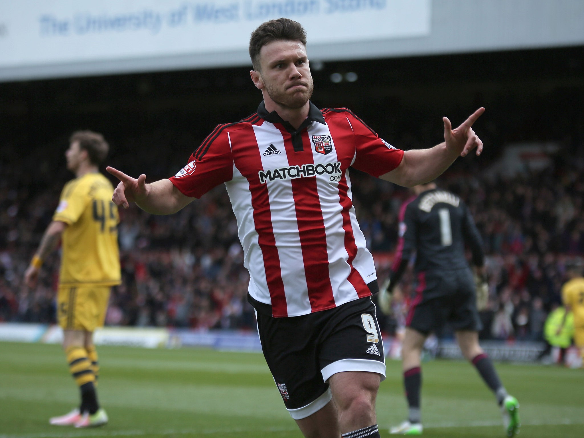 Brentford's Scott Hogan has been tipped to be the next Jamie Vardy