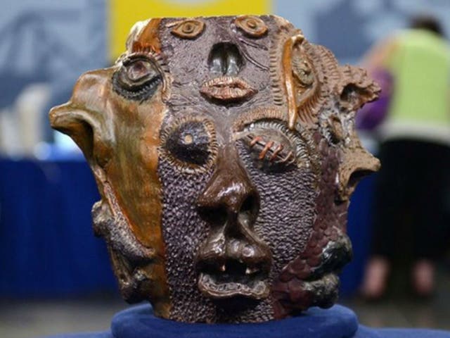 Alvin Barr found this 'grotesque face jug' at an estate sale but unfortunately it is a 1973 school project